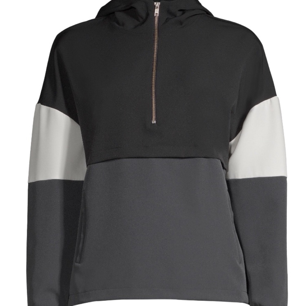 Avia Sz S (4-6) 1/4 Zip Colorblock Pullover Hoodie